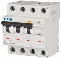 Eaton 171002 FI/LS, 32A, 30Ma, LS-Kennlinie-C, 3P+N, FI-Char: A