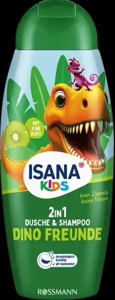 Isana Kids 2in1 Dusche & Shampoo Dino Freunde