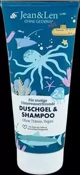 Jean & Len 2in1 Duschgel & Shampoo f&uuml;r mutige Unterwasserfreunde