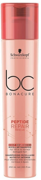 Schwarzkopf BC Bonacure Peptide Repair Rescue Deep Nourishing Micellar Shampoo (250 ml)