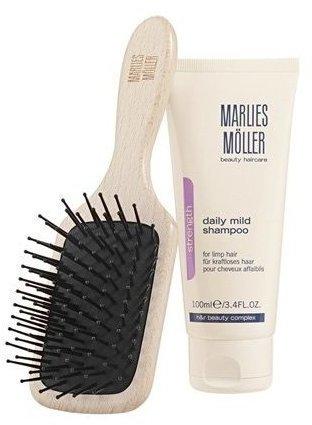 Marlies Möller Brushes Haarpflegeset mit Travel Hair & Cleansing Set 1 2