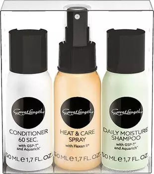 Great Lengths Travelset (Shampoo, Conditioner + Care Spray (3 x 50 ml)