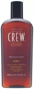 American Crew Classic 3 in 1 Shampoo, Body Wash und Conditioner (450 ml)