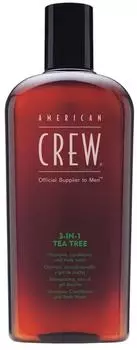 American Crew 3-in-1 Tea Tree Shampoo, Conditioner & Body Wash (450ml)
