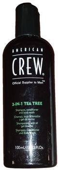 American Crew classic 3 In 1 Tea Tree shampoo 100ml Reisegröße