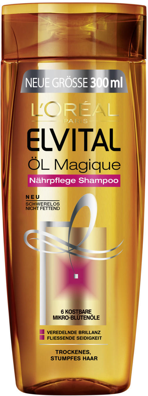 Loreal L'Oréal Elvital Öl Magique Nährpflege Shampoo trockenes Haar (300ml)  Test TOP Angebote ab 2,99 € (April 2023)