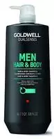 Goldwell 202873, Goldwell Dualsenses MEN Hair & Body Shampoo 1 Liter