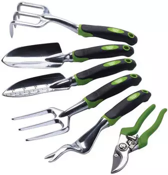 Draper Expert Gartenwerkzeug-Set, Aluminium, Soft-Grip, 6-teilig (08996)