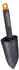 Black & Decker Gartenschaufel mit Größenmarkierung 30,5cm, Polypropylen, schwarz/orange