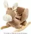 Nattou Schaukeltier Esel, 100% Polyester, beige (Teddy)