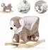 Chipolino Schaukeltier Dog mit Sitz, Musik, Holz, Plüsch, ab 10 Monate (RHSE02401PUPP)