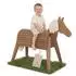 Roba Outdoorpferd Massivholz, teakfarben lasiert (456025TE)