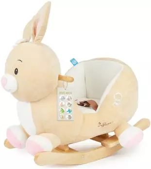 Bieco Schaukeltier Hase Hopsi Plüsch 60cm (74004013)