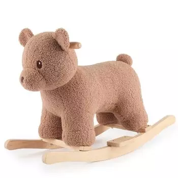 Bieco Schaukeltier Bär Mika Plüsch & Holz, 68cm (74004018)