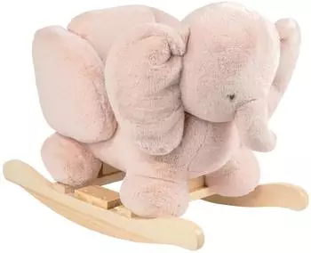 Nattou FanFan Schaukeltier Elefant, Polyester, altrosa (759274)