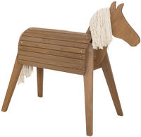 ROBA Spielpferd Outdoor, wetterfest (gro&szlig; (64x151x123 cm), Teak)