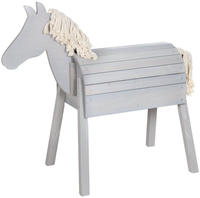 Holzpferd ROBA "Sheddie", grau, Stehtiere, KinderB:48cm H:96cm L:110cm, Outdoor,