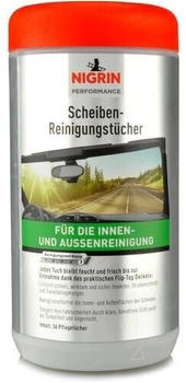 Nigrin Scheibenreinigungs-Tücher Spender-Box Scheiben-Reiniger 36x Tuch Glas
