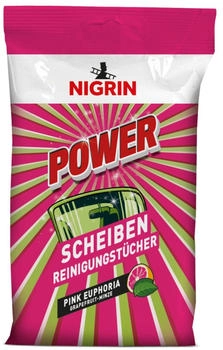 Nigrin 20x POWER Scheiben-Reinigungstücher Scheiben Glas Reiniger Auto PKW