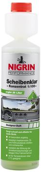 Nigrin Scheibenreiniger Performance Scheibenklar, Konzentrat 1:100,  Designerduft, 250 ml – Böttcher AG