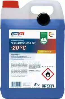 EuroLub Scheibenfrostschutz Fertigmischung -20 °C (5 l) EuroLub Scheibenfrostschutz Fertigmischung -20 °C (5 l)