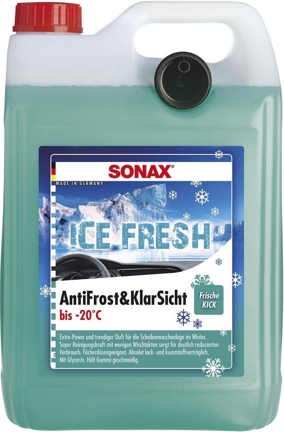 Sonax AntiFrost&KlarSicht bis -20°C IceFresh (5 l) Test - ab 13,45 €  (Dezember 2023)