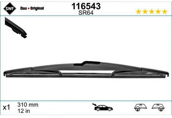 SWF Wischblatt DAS ORIGINAL REAR (116543)