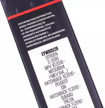 EinParts EPWBDU28 Scheibenwischer