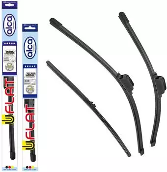 Alca Scheibenwischer-Set mit Heckwischer U-FLAT für Land Rover Defender Station Wagon (09.1990-02.2016) (46974017012)