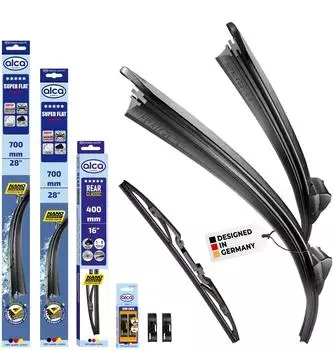 Alca Scheibenwischer Komplettset VW Sharan 06.2001-03.2010 Super Flat (47122804012)