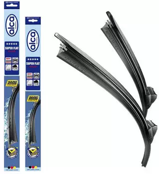 Alca Super Flat Scheibenwischer-Set für Opel Movano B (05.2010-11.2021) mit Nanographitbeschichtung (47037604011)