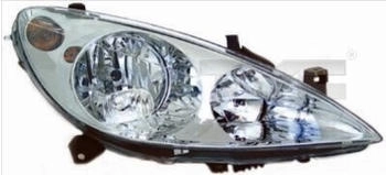 TYC 20-0166-05-2 Halogen Scheinwerfer Links PEUGEOT 307 08.00-04.12