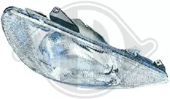 Diederichs Hauptscheinwerfer rechts H4, Peugeot 206 Schrägheck (1998-2005) (4225980)
