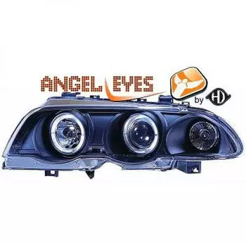 Diederichs Hauptscheinwerfersatz H1 Klarglas schwarz, BMW 3 E46 (1214485)