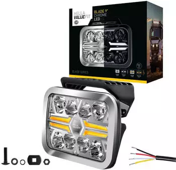 Hella Blade Chrome RE 9" LED-Fernscheinwerfer 12/24V (1FJ 357 199-091)