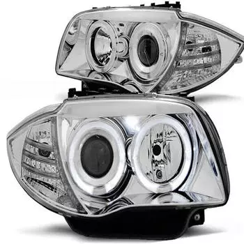 Tuning-Tec Scheinwerfer Angel Eyes BMW 1er E81/E82/E87/E88 04-11, chrom (LPBM79)