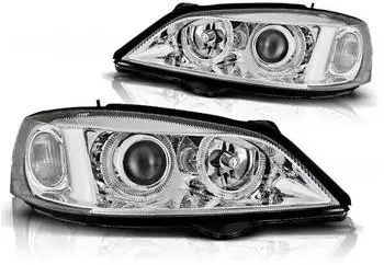Tuning-Tec Angel Eyes Scheinwerfer f&uuml;r Opel Astra G, chrom (98-05)