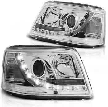 Tuning-Tec Scheinwerfer LED-Tagfahrlicht-Optik f&uuml;r VW T5 (03-09), chrom