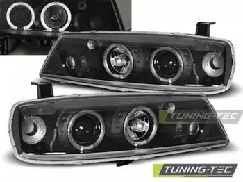 Tuning-Tec Angel Eyes Scheinwerfer für Opel Calibra (1990–1997), schwarz