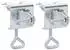 vidaXL Sonnenschirmhalter für Balkon 2 Stk. 32 mm Verzinkter Stahl (4003384)