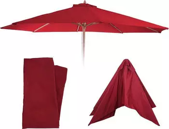 Mendler Replacement cover for Florida parasol Ø 350 cm Red