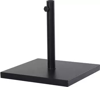 Outsunny Sonnenschirmst&auml;nder, Schirmhalter, Regenschirm Base, f&uuml;r &Oslash;35 mm, &Oslash;38 mm, &Oslash;48 mm, Metall, Schwarz, 45 x 45 x 39 cm (DE84D-0770431)