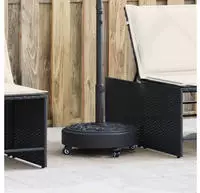 vidaXL Sonnenschirmst&auml;nder mit Rollen f&uuml;r &Oslash;38/48 mm Mast 27 kg Rund
