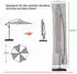 Sekey Parasol cover 260 x 65 cm Light grey