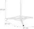 Relaxdays Tripod parasol base Weiß
