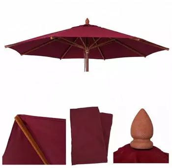 MCW Ersatz-Schirmbezug C57b &Oslash;400cm Polyester, bordeaux (MCW-C57b)