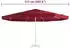 vidaXL Sonnenschirm Ersatzbezug 515cm Bordeauxrot 100% Polyester UV-beständig (312542)