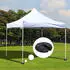 Outsunny 4 Stk. Pavillon Standfuß Gewicht Partyzelt Pavillongewicht befüllbar bis 5 kg HDPE-Kunststoff Schwarz Ø25 x 6 cm (800000964925)