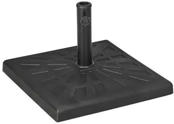 Outsunny Sonnenschirmst&auml;nder 19 kg Sonnenschirmfu&szlig; Kunstharz (84D-228V00BK)
