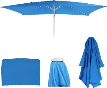 MCW Ersatz-Bezug f&uuml;r Sonnenschirm Castellammare, 2x3m rechteckig blau (88922)
